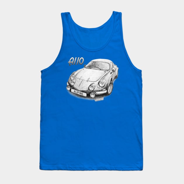 Alpine A110 Tank Top by CoolCarVideos